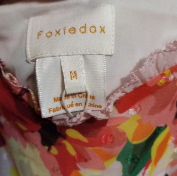 𝅺NWT Anthropolgie Foxidox Floral Accordian Pleated Dress - Picture 8 of 14